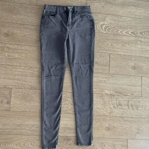 Gray High-Rise Jeans